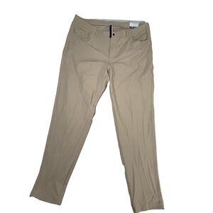 Gaiam Men's Commuter Pants Khaki athletic cozy logo athleisure NWT 36x32 MP51